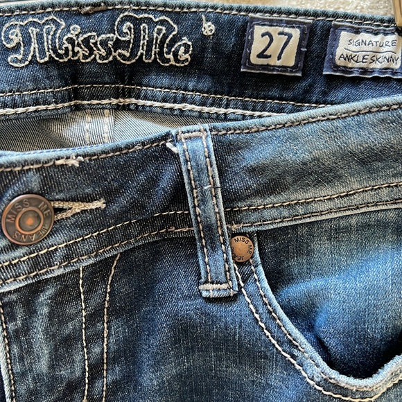 Miss Me Signature Ankle Skinny Jeans JE3073AKA - Picture 9 of 10